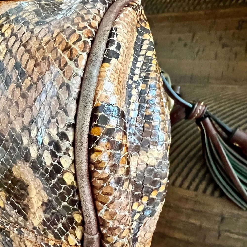 Reptile Brown Dooney Bourke Purse - Picture 7 of 16